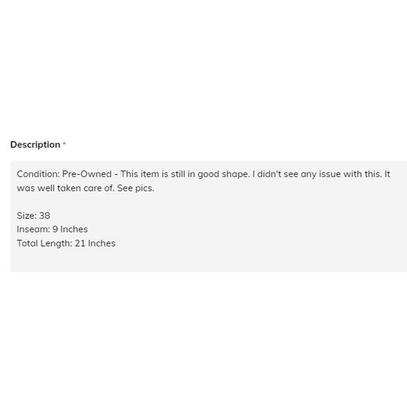 Hurley Golf Shorts Mens Size 38 Performance Wicking Polyester Blend Black - Picture 3 of 6